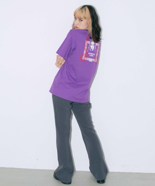 X-girl（エックスガール）の「CHINESE FACE S/S TEE（Tシャツ
