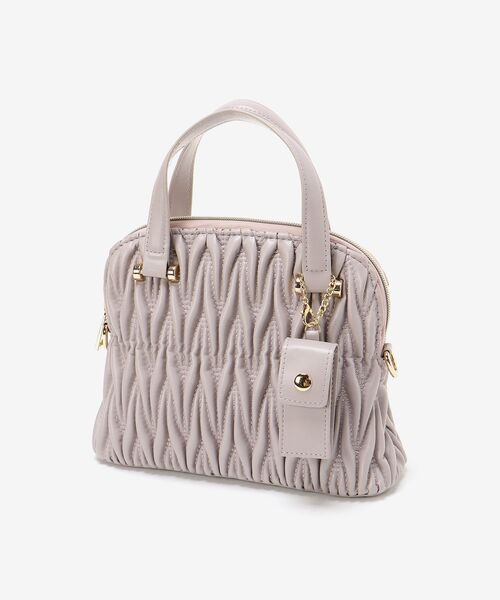 MAJESTIC LEGON（マジェスティックレゴン）の「♯リップポーチ付上品バッグ（ショルダーバッグ・レディース・ブラック/グレー/アイボリー/ラベンダー・FREE）」の18枚目の写真