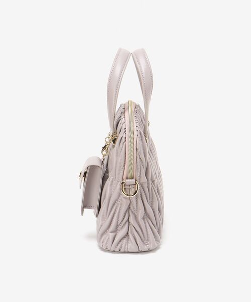 MAJESTIC LEGON（マジェスティックレゴン）の「♯リップポーチ付上品バッグ（ショルダーバッグ・レディース・ブラック/グレー/アイボリー/ラベンダー・FREE）」の19枚目の写真