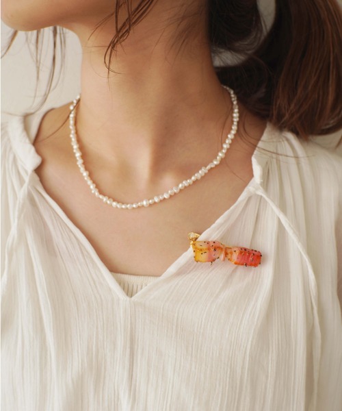 Port（ポート）の「【 ii-Fake / イーフェイク 】 (Fake Food Accessories) ベーコンとブラックペッパーのタイピン（ネクタイピン・メンズ・ピンク・FREE）」の7枚目の写真