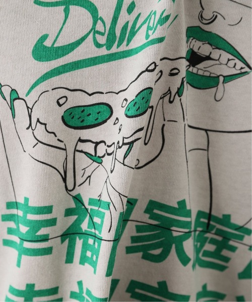 B.C STOCK（ベーセーストック）の「ファントムピザT 「THE NOOKIE」（Tシャツ/カットソー・メンズ・ホワイト/グレー・MEDIUM/LARGE）」の15枚目の写真