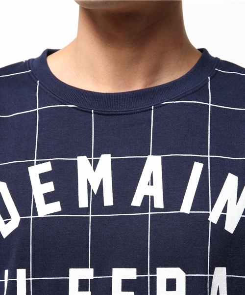 WEGO(ウィゴー)の「WEGO/ウィンドウペンスウェット(スウェット・メンズ・ホワイト/ネイビー・LARGE/MEDIUM)」の5枚目の写真