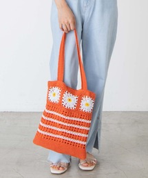 WEGO（ウィゴー）の「WEGO/クロシェ編みトートバッグ（トートバッグ）」