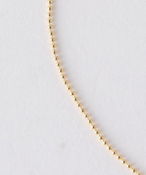 green label relaxing（グリーンレーベルリラクシング）の「オーバル メタル ボールチェーン ネックレス（ネックレス・レディース・シルバー/ゴールド・FREE）」の4枚目の写真