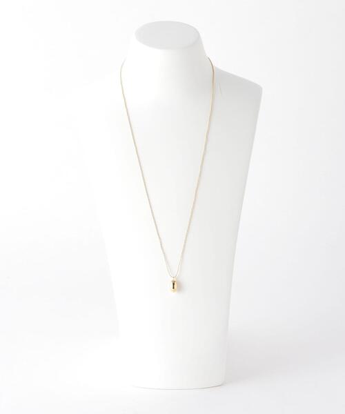 green label relaxing（グリーンレーベルリラクシング）の「オーバル メタル ボールチェーン ネックレス（ネックレス・レディース・シルバー/ゴールド・FREE）」の3枚目の写真