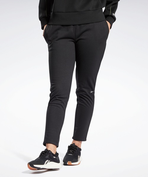 Reebok(リーボック)の「DMX トレーニング マイクロ フリースパンツ / DMX Training Micro Fleece Pants(スウェットパンツ・レディース・ブラック・LARGE/X-LARGE/MEDIUM/SMALL/XX-LARGE)」の3枚目の写真