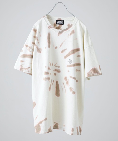 VALLIS by FACTOTUM(ヴァリスバイファクトタム)の「STUDIOUS別注 スポットタイダイビッグTシャツ(Tシャツ/カットソー・メンズ・ブルー/ミント/ライトベージュ・MEDIUM/LARGE)」の2枚目の写真