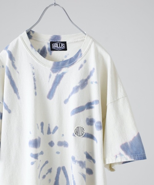 VALLIS by FACTOTUM(ヴァリスバイファクトタム)の「STUDIOUS別注 スポットタイダイビッグTシャツ(Tシャツ/カットソー・メンズ・ブルー/ミント/ライトベージュ・MEDIUM/LARGE)」の4枚目の写真