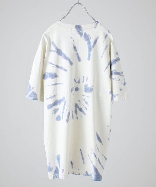 VALLIS by FACTOTUM(ヴァリスバイファクトタム)の「STUDIOUS別注 スポットタイダイビッグTシャツ(Tシャツ/カットソー・メンズ・ブルー/ミント/ライトベージュ・MEDIUM/LARGE)」の7枚目の写真
