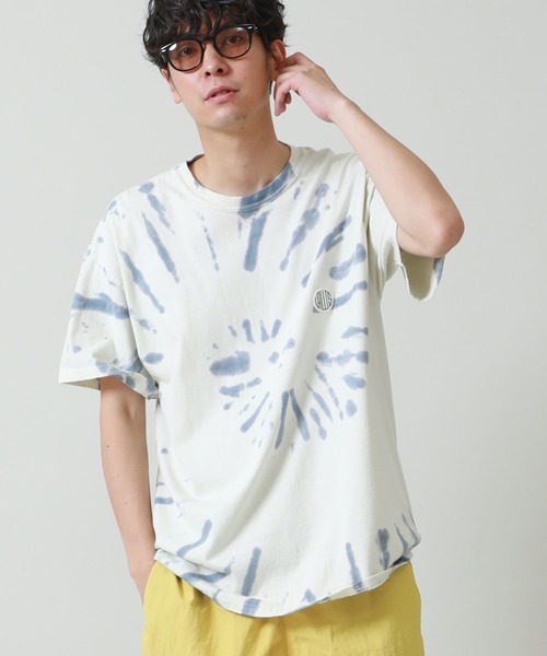 VALLIS by FACTOTUM(ヴァリスバイファクトタム)の「STUDIOUS別注 スポットタイダイビッグTシャツ(Tシャツ/カットソー・メンズ・ブルー/ミント/ライトベージュ・MEDIUM/LARGE)」の9枚目の写真