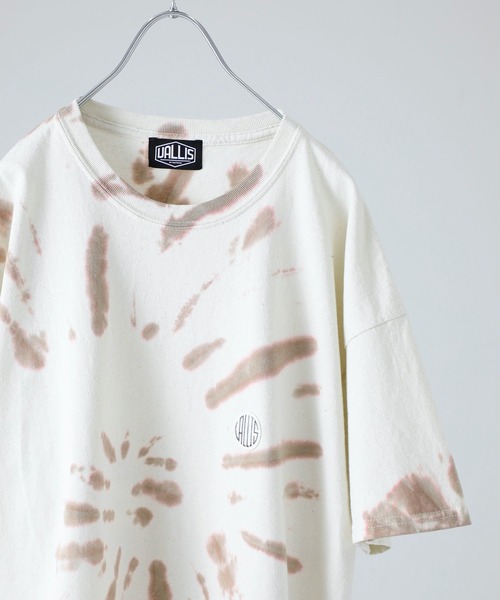 VALLIS by FACTOTUM(ヴァリスバイファクトタム)の「STUDIOUS別注 スポットタイダイビッグTシャツ(Tシャツ/カットソー・メンズ・ブルー/ミント/ライトベージュ・MEDIUM/LARGE)」の5枚目の写真
