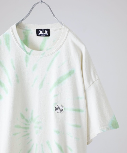 VALLIS by FACTOTUM(ヴァリスバイファクトタム)の「STUDIOUS別注 スポットタイダイビッグTシャツ(Tシャツ/カットソー・メンズ・ブルー/ミント/ライトベージュ・MEDIUM/LARGE)」の6枚目の写真