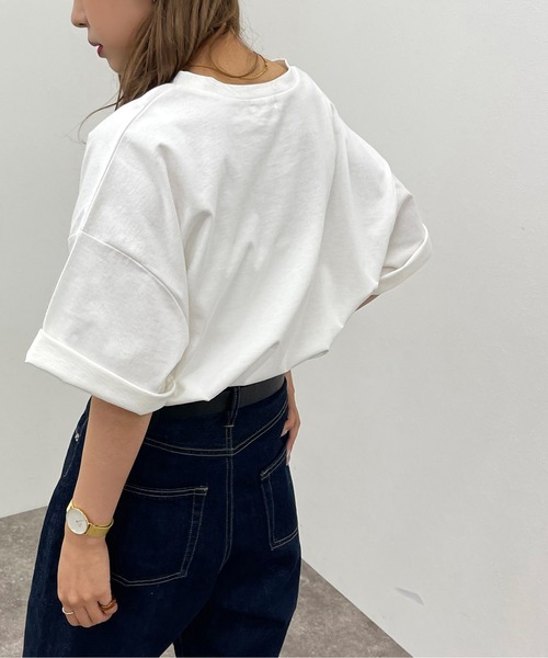 apres jour mignon（アプレジュールミニョン）の「アソートヴィンテージBIGTシャツ３【ZOZOTOWN限定アイテム】（Tシャツ/カットソー・レディース・ホワイト系その他3/ブラック系その他2/ブラック/オフホワイト/その他/ブラック系その他/ホワイト系その他/ホワイト系その他2・X-LARGE/フリー）」の12枚目の写真