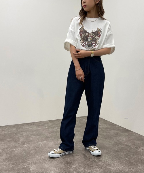 apres jour mignon（アプレジュールミニョン）の「アソートヴィンテージBIGTシャツ３【ZOZOTOWN限定アイテム】（Tシャツ/カットソー・レディース・ホワイト系その他3/ブラック系その他2/ブラック/オフホワイト/その他/ブラック系その他/ホワイト系その他/ホワイト系その他2・X-LARGE/フリー）」の14枚目の写真