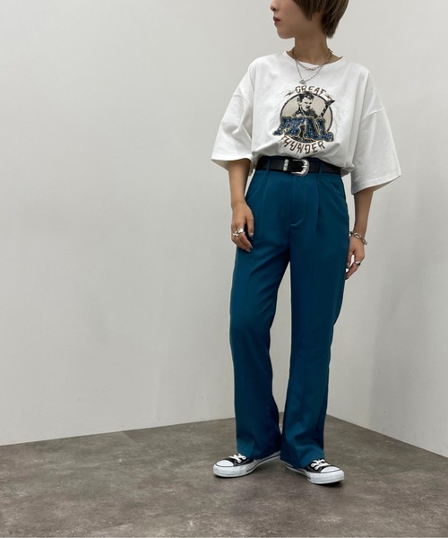 apres jour mignon（アプレジュールミニョン）の「アソートヴィンテージBIGTシャツ３【ZOZOTOWN限定アイテム】（Tシャツ/カットソー・レディース・ホワイト系その他3/ブラック系その他2/ブラック/オフホワイト/その他/ブラック系その他/ホワイト系その他/ホワイト系その他2・X-LARGE/フリー）」の19枚目の写真