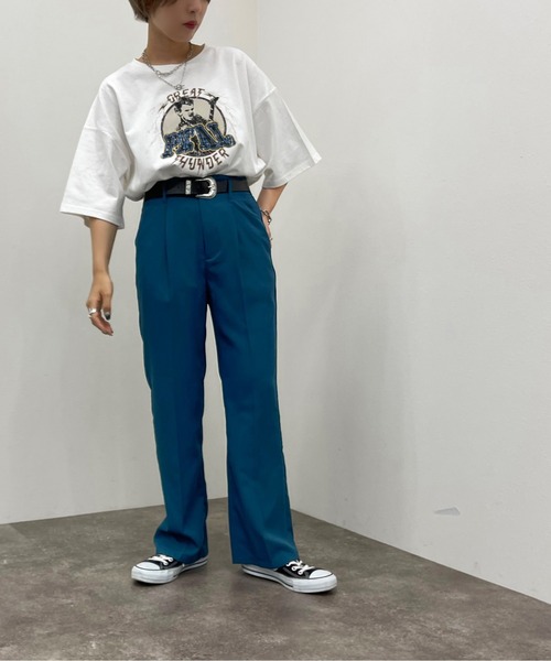 apres jour mignon（アプレジュールミニョン）の「アソートヴィンテージBIGTシャツ３【ZOZOTOWN限定アイテム】（Tシャツ/カットソー・レディース・ホワイト系その他3/ブラック系その他2/ブラック/オフホワイト/その他/ブラック系その他/ホワイト系その他/ホワイト系その他2・X-LARGE/フリー）」の20枚目の写真