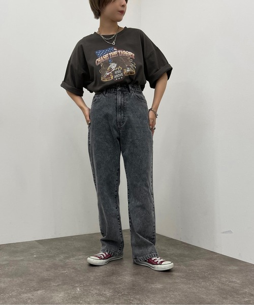 8SM2 apres jour mignon バンドTシャツ　ダークグレー　古着 アソートヴィンテージBIGTシャツ3【ZOZOTOWN限定アイテム】（Tシャツ