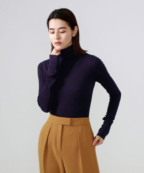 CAST:（キャストコロン）の「タートルカットソー（Tシャツ/カットソー・レディース・ネイビー/イエロー/ブラック/オフホワイト・M）」の4枚目の写真