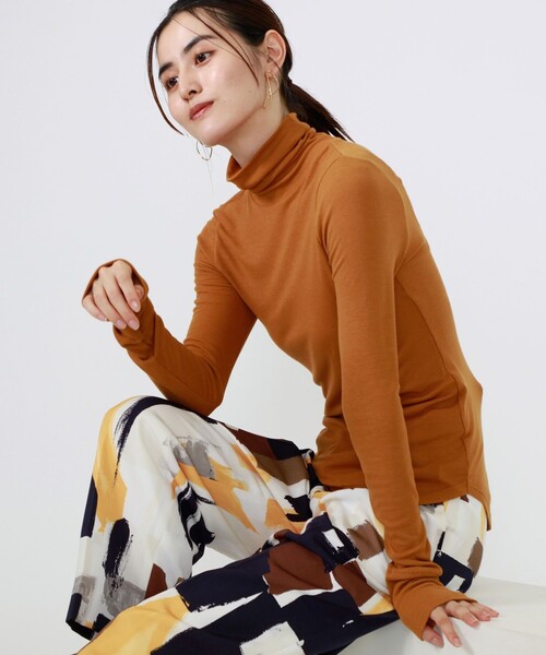 CAST:（キャストコロン）の「タートルカットソー（Tシャツ/カットソー・レディース・ネイビー/イエロー/ブラック/オフホワイト・M）」の20枚目の写真