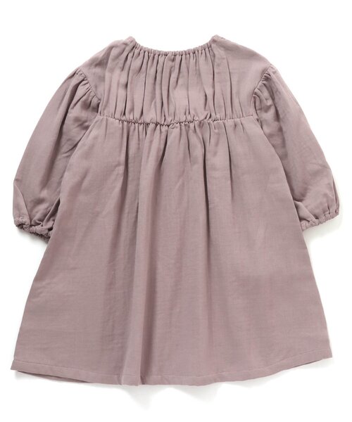 Seraph（セラフ）の「スカラップ刺繍長袖ワンピース（ワンピース・キッズ・ブラック/アイボリー/ピンク・80/90/95/100/110/120/130/140）」の9枚目の写真