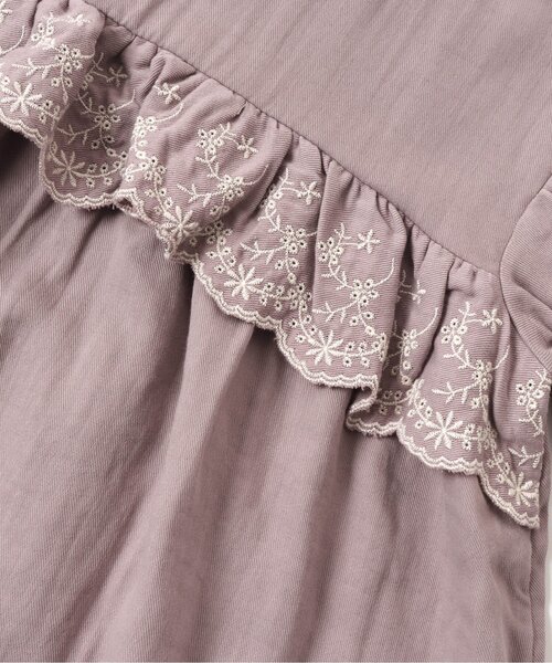 Seraph（セラフ）の「スカラップ刺繍長袖ワンピース（ワンピース・キッズ・ブラック/アイボリー/ピンク・80/90/95/100/110/120/130/140）」の11枚目の写真