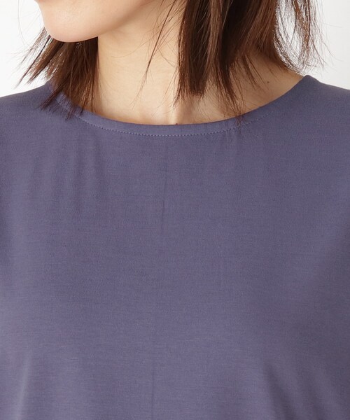 DRESKIP(ドレスキップ)の「◆ひんやりゴムタックドルマンTシャツ(Tシャツ/カットソー・レディース・ダークブラウン/ナチュラル/パープル系/ブラック・03/04/02)」の8枚目の写真