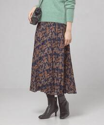 closet story | ＜closet story（クローゼットストーリー）＞ペーズリー プリーツ ロングスカート -ウォッシャブル-(スカート)
