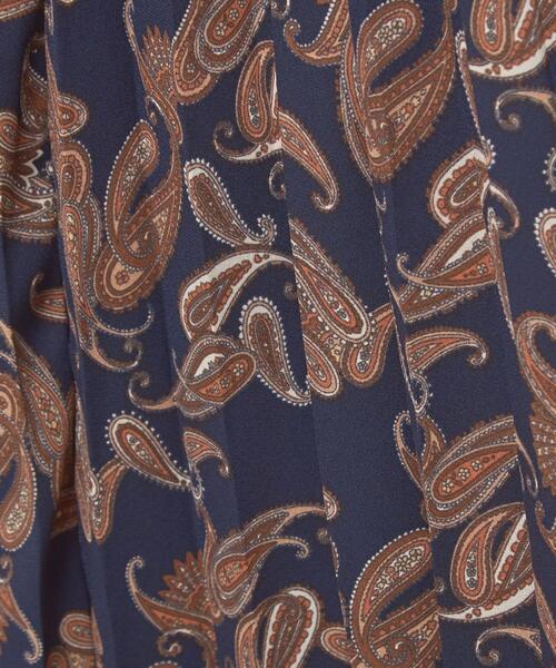 closet story（クローゼットストーリー）の「＜closet story（クローゼットストーリー）＞ペーズリー プリーツ ロングスカート -ウォッシャブル-（スカート・レディース・ネイビー/ダークブラウン・FREE）」の11枚目の写真