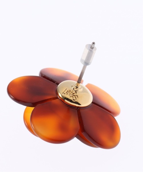 Charles Chaton（シャルルシャトン）の「LELE SADOUGHI POPPY BUTTON pierce（ピアス（両耳用）・レディース・ベージュ系その他・FREE）」の8枚目の写真