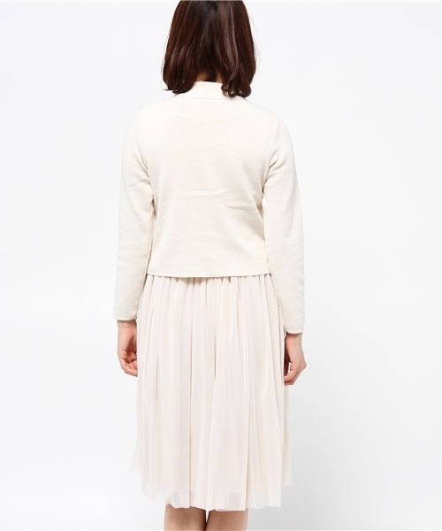 Another Edition（アナザーエディション）の「ニット×チュールセットアップワンピース/■AEBC KNIT ﾁｭｰﾙ SET UP OP◆（ワンピース・レディース・オフホワイト/グレー/ネイビー・ﾌﾘ-）」の18枚目の写真