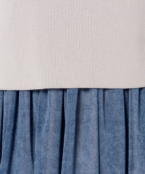 Another Edition（アナザーエディション）の「ニット×チュールセットアップワンピース/■AEBC KNIT ﾁｭｰﾙ SET UP OP◆（ワンピース・レディース・オフホワイト/グレー/ネイビー・ﾌﾘ-）」の13枚目の写真