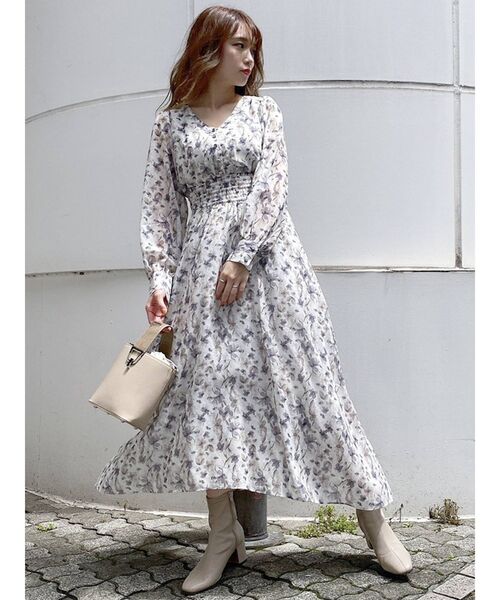 Chameleon Flower Vネックワンピース ワンピース Dazzlin ダズリン のファッション通販 Zozotown