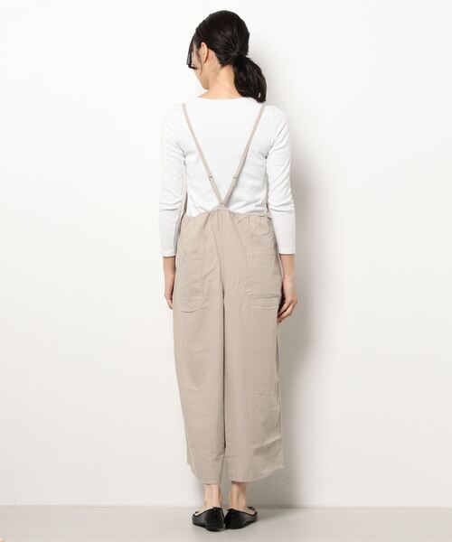 Samansa Mos2(サマンサ モスモス)の「キャミサロペット(サロペット/オーバーオール・レディース・ブラック/ベージュ/キャメル・フリ-)」の5枚目の写真