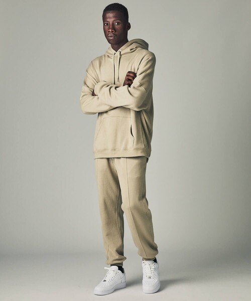 CITY TOKYO（シティトウキョウ）の「プレミアムスウェットフーディー（パーカー・メンズ・ブラック/グレー/ピンクベージュ/オフホワイト・1/2/3）」の11枚目の写真