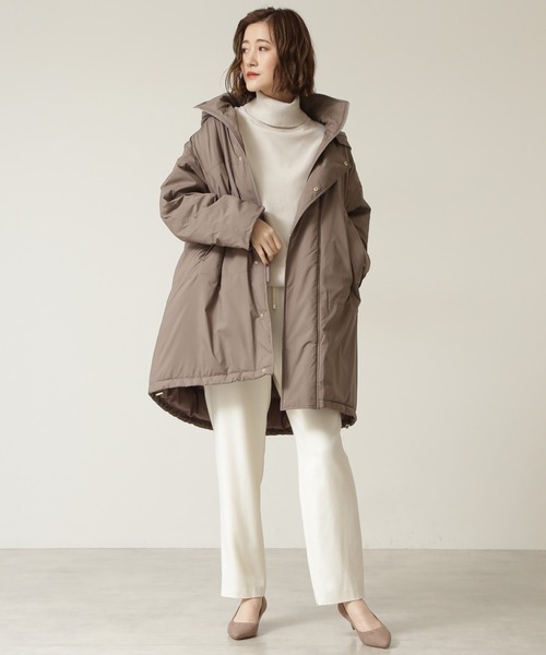 フォルム中綿コート