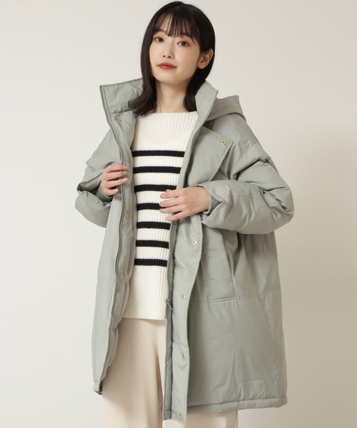 NATURAL BEAUTY BASIC(ナチュラルビューティーベーシック)の「フォルム中綿コート(その他アウター・レディース・オフホワイト/ブラウン/カーキ・SMALL/MEDIUM)」の8枚目の写真