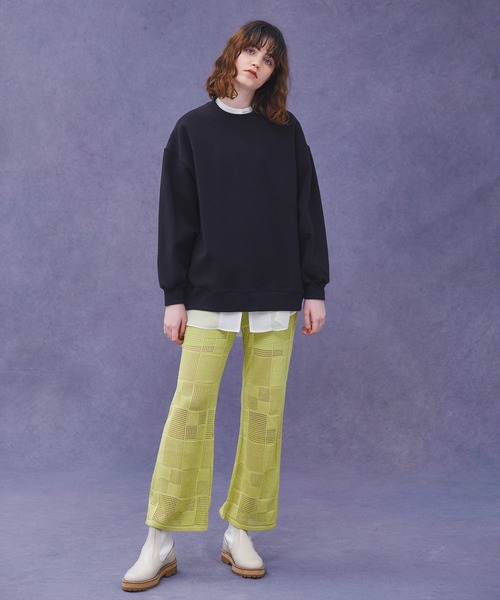 PUBLIC TOKYO（パブリックトウキョウ）の「極オーバースウェット/トレーナー（スウェット・レディース・ブラック/ピンク/ホワイト/チャコールグレー/ベージュ/ライム/ライトブルー・FREE）」の10枚目の写真