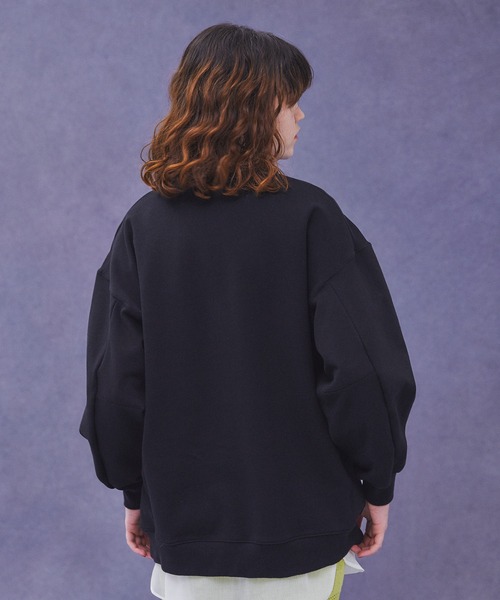 PUBLIC TOKYO（パブリックトウキョウ）の「極オーバースウェット/トレーナー（スウェット・レディース・ブラック/ピンク/ホワイト/チャコールグレー/ベージュ/ライム/ライトブルー・FREE）」の18枚目の写真
