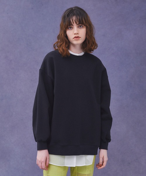 PUBLIC TOKYO（パブリックトウキョウ）の「極オーバースウェット/トレーナー（スウェット・レディース・ブラック/ピンク/ホワイト/チャコールグレー/ベージュ/ライム/ライトブルー・FREE）」の9枚目の写真