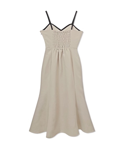 ANDGEEBEE(アンジービー)の「マーメイドキャミワンピ(ワンピース・レディース・ライトベージュ/ブラック×ホワイト・MEDIUM)」の9枚目の写真