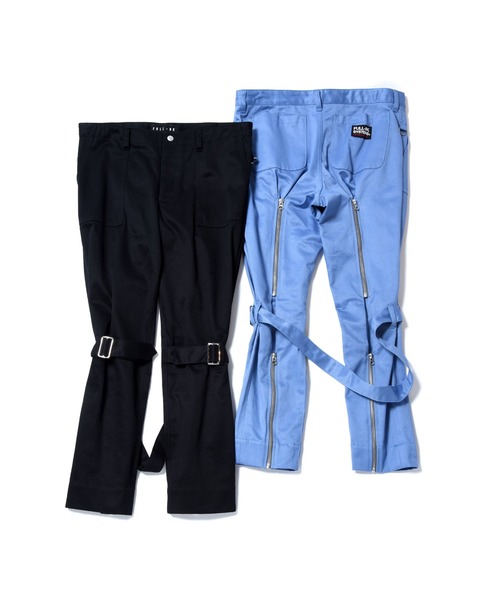 FULL-BK（フルビーケー）の「BONDAGE WORK PANTS（その他パンツ・メンズ・ブラック/ライトブルー・MEDIUM/X-LARGE）」の14枚目の写真