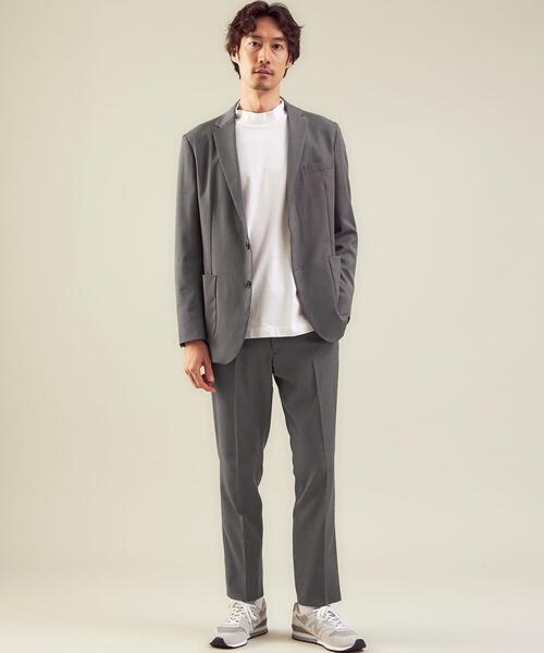 WORK TRIP OUTFITS GREEN LABEL RELAXING（ワークトリップアウトフィッツグリーンレーベル リラクシング）の「WTO A+ PEピンヘッド MODERN スラックス -ウォッシャブル・ストレッチ・防シワ- ＊＊（スラックス・メンズ・ネイビー/グレー・XS/72/XL/88/M/80/L/84/S/76）」の5枚目の写真