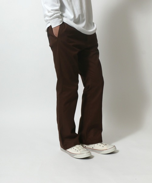 ANPAS（アンパス）の「Flared Pants/フレアパンツ ブーツカット カラーパンツ（チノパンツ・メンズ・ブルー/ブラック系その他/ブラック系その他2/グリーン系その他/ベージュ/ワンウォッシュ/ホワイト系その他/インディゴブルー/グレー/ネイビー/オリーブ/アイボリー/ブラウン/ブラック/ブラウン系その他・M/LL/L）」の8枚目の写真