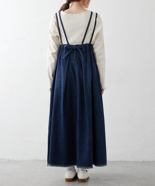 PUAL CE CIN（ピュアルセシン）の「【WEB限定】デニムキャミワンピース（ワンピース・レディース・インディゴブルー/ブルー・FREE）」の10枚目の写真