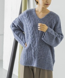 URBAN RESEARCH | アルパカ混ケーブルニット(ニット/セーター)