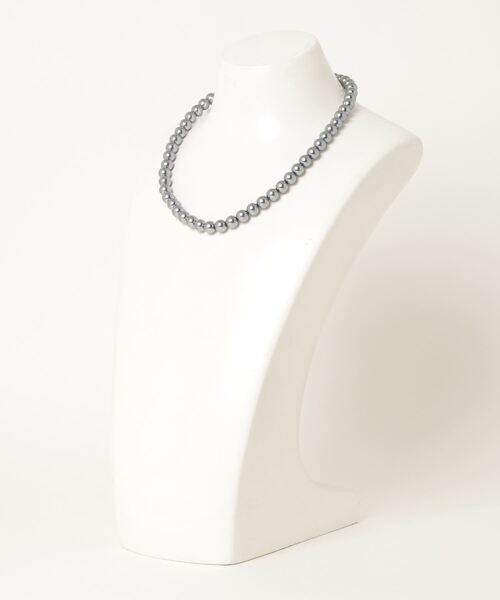 Mag.（マグ）の「【8mm】ガラスパールネックレス（ネックレス・レディース・ホワイト/グレー・MEDIUM/LARGE）」の12枚目の写真