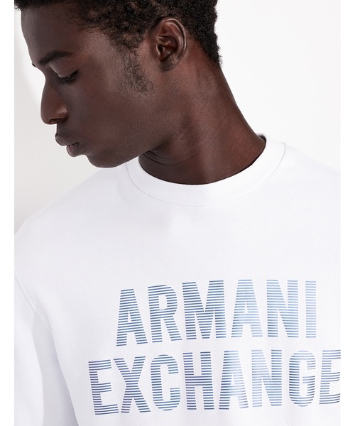 ARMANI EXCHANGE（アルマーニエクスチェンジ）の「【A|X アルマーニ エクスチェンジ】ロゴ　スウェットプルオーバー（スウェット・メンズ・ホワイト・SMALL/MEDIUM/LARGE/X-LARGE/X-SMALL）」の4枚目の写真