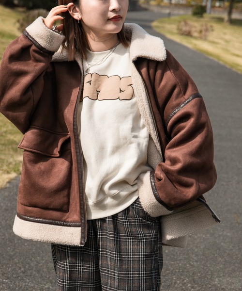 kutir(クティール)の「アソート裏起毛スウェット(スウェット・レディース・ライトブルー/ブラック/ベージュ/オフホワイト/オレンジ/グリーン/アイボリー/ブラック系その他・FREE)」の3枚目の写真