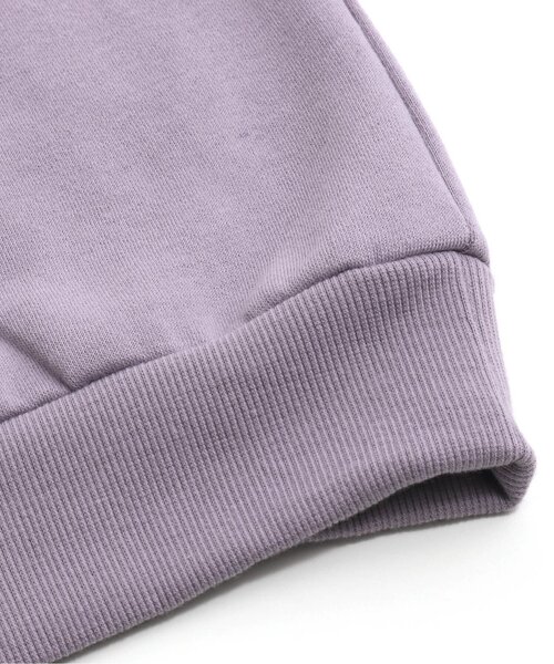 algy（アルジー）の「くまミミトレーナーワンピ_裏起毛（ワンピース・キッズ・ブラウン/ラベンダー/アイボリー・SMALL/X-SMALL/MEDIUM/XX-SMALL/XXX-SMALL）」の6枚目の写真