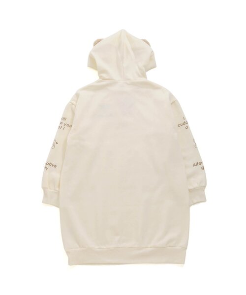 algy（アルジー）の「くまミミトレーナーワンピ_裏起毛（ワンピース・キッズ・ブラウン/ラベンダー/アイボリー・SMALL/X-SMALL/MEDIUM/XX-SMALL/XXX-SMALL）」の8枚目の写真